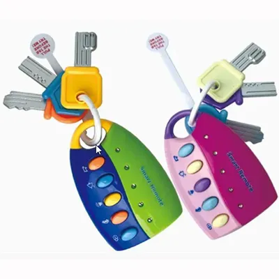 Cheie de mașină de jucărie pentru copii cu sunete. Produs vândut online.