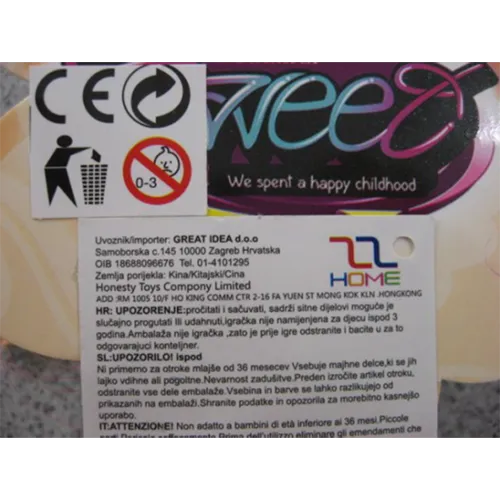 Păpușă din plastic cu păr roșu și verde, cu formă de sirenă.