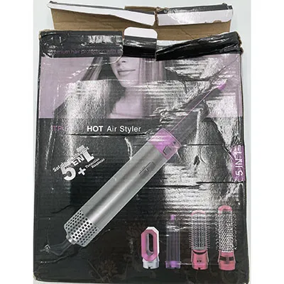 Dispozitiv de coafat de culoare roz. Produs vândut online, în special prin intermediul solivas.se.