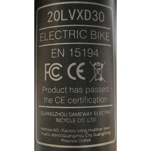 SAMEBIKE - Bicicletă electrică