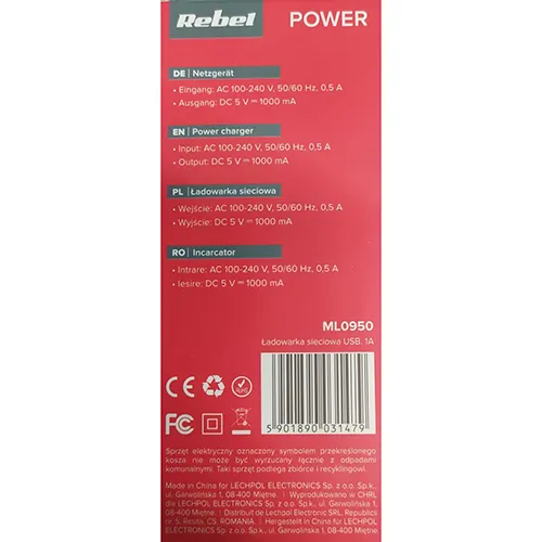 REBEL - Încărcător USB