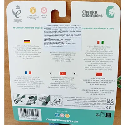 Suport pentru suzetă cu elemente de joacă, confecționat dintr-o țesătură în formă de cap de leu, atașat cu o buclă de țesătură, un suport pentru urechi de leu și un suport pentru suzetă.