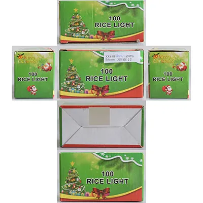 Lanț de iluminat decorativ cu 96 de becuri miniaturale colorate (galben, verde, roșu și albastru) neînlocuibile și o unitate intermitentă.