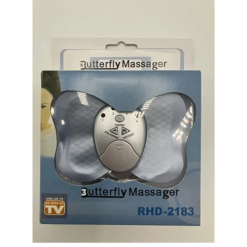 Masaj wireless în formă de fluture gri.