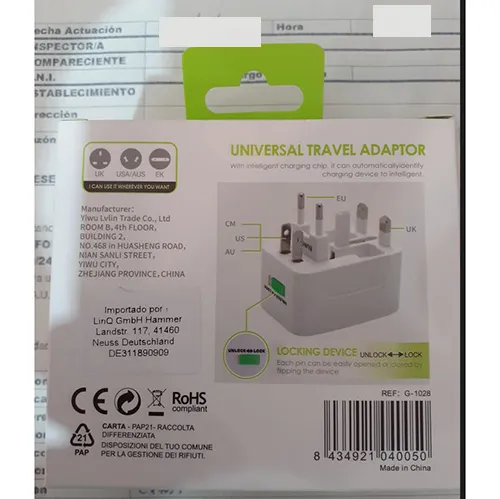 GREEN LYCA - Adaptor de călătorie