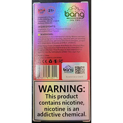 bang - Țigară electronică de unică folosință