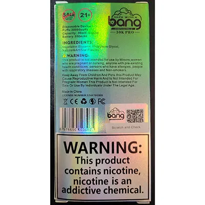 bang - Țigară electronică de unică folosință