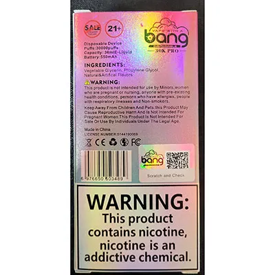 bang - Țigară electronică de unică folosință