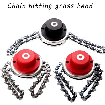 Dispozitiv de tăiere de tip flail cu două lanțuri de ferăstrău cu lanț. Produs vândut online, în special prin intermediul AliExpress (număr de identificare: 1005008168243338).