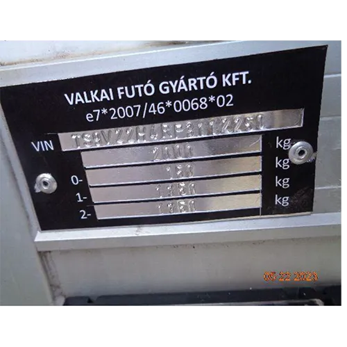 VALKAI - Remorcă alimentară