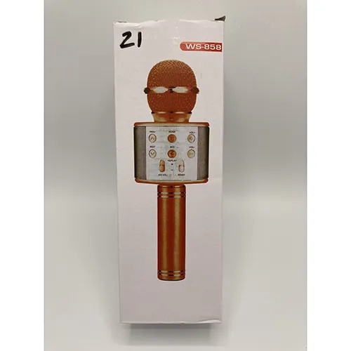 Microfon pentru karaoke. Produs vândut online, în special prin intermediul satana.se.