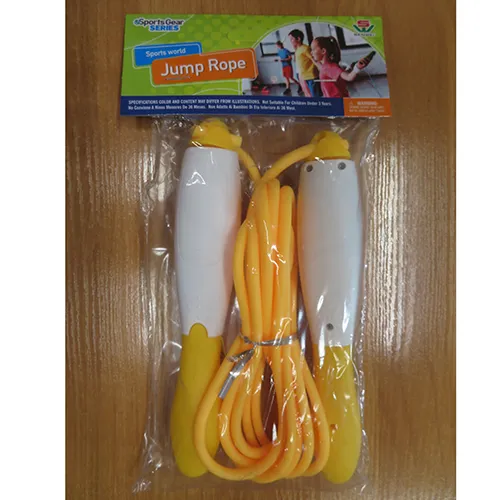 Frânghie de sărituri cu un contor, realizat dintr-un material plastic.