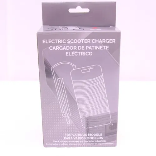 Încărcător de baterii clasa II cu priză de rețea și conector de ieșire de 67,2 V c.c.