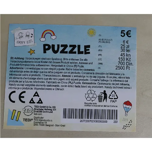 TEDi Happy Kids - Puzzle din lemn