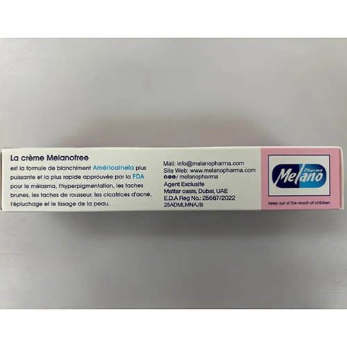 Melanofree - Cremă de albire a pielii