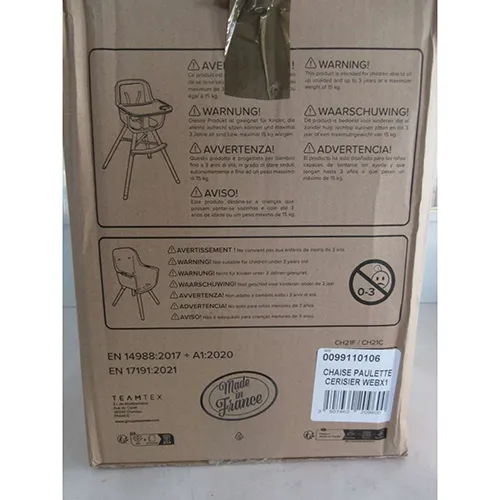 Auchan Baby, Nania- TEAM TEX, Pommette - Scaun înalt