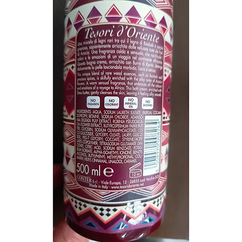Tesori d'Oriente - Cremă de baie