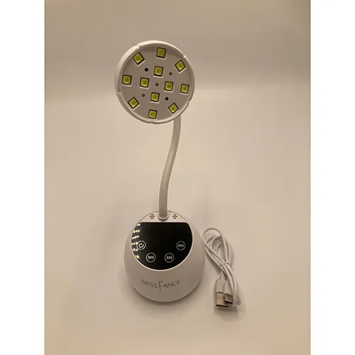 Lampă de unghii cu LED-uri UV cu cablu de încărcare. Produs vândut online, în special prin intermediul missfancy.se.