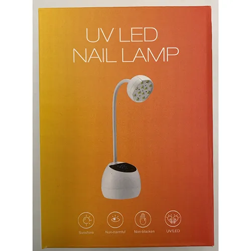 Lampă de unghii cu LED-uri UV cu cablu de încărcare. Produs vândut online, în special prin intermediul missfancy.se.