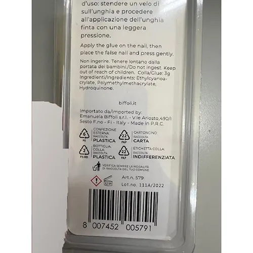 EMANUELA BIFFOLI - Lipici pentru unghii