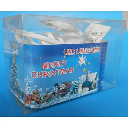 Lanț de iluminat decorativ în formă de plasă (1,2 m x 1,6 m) cu LED-uri neînlocuibile și o unitate intermitentă care poate fi conectată direct la tensiunea rețelei.