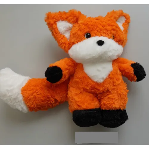 Jucărie moale, în formă de vulpe. Produs vândut online, în special prin intermediul SHEIN.