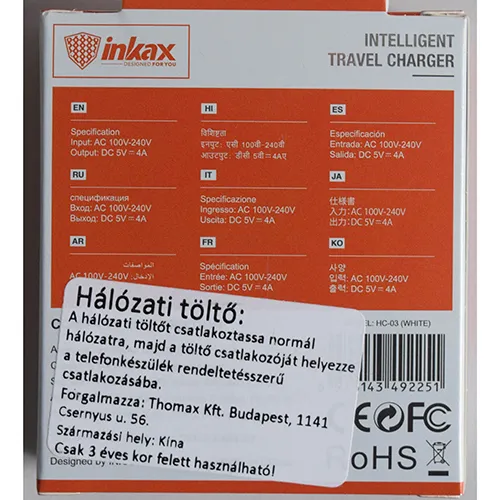 INKAX - Încărcător USB