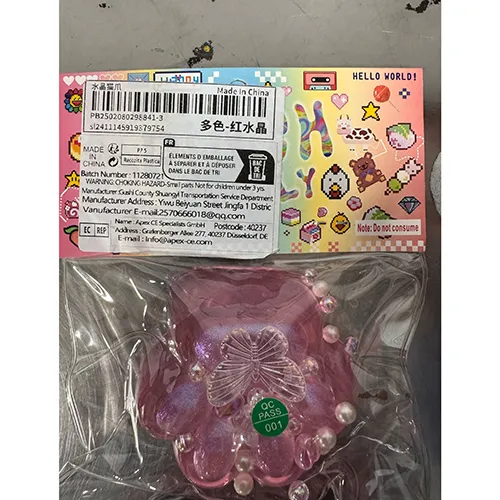 Jucărie mâzgă în formă de labă de pisică cu margele libere / figurină.