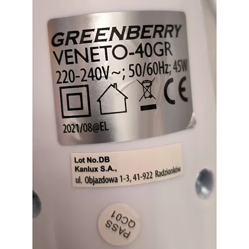 GREENBERRY - Ventilator electric