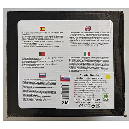 Five pointed star - Lanț de iluminat