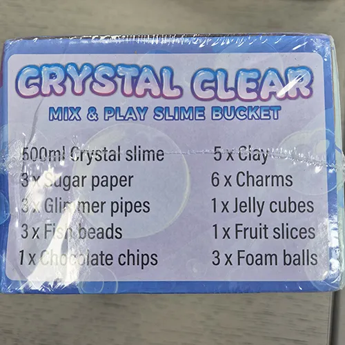 Se amestecă și se amplifică; se joacă set de găleți de mâzgă, inclusiv 26 de tipuri de adaosuri, șase pahare de recipient și 500 ml de mâzgă pre-făcută. Product sold online, in particular via Amazon (ASIN: B0D6BBQT1M).