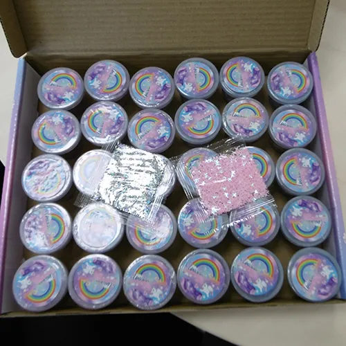 Set de 30 de vase de plastic din mâzgă de jucărie. Produs vândut online, în special prin intermediul Amazon (ASIN: B0DBZN9NKB).