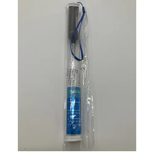 Termometru digital de bucătărie cu 4 butoane, cu o lungime de aproximativ 40 cm.