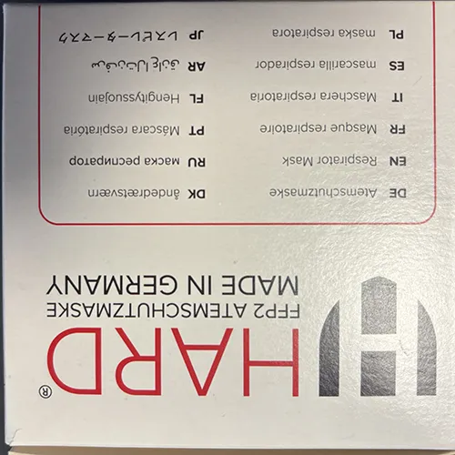 HARD - Mască de filtrare a particulelor