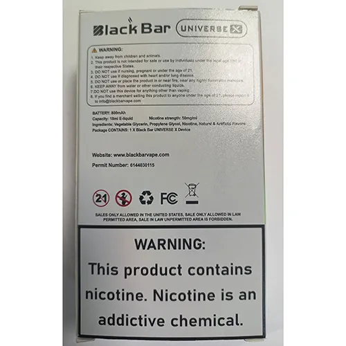Black Bar - Tigara electronica de unica folosinta