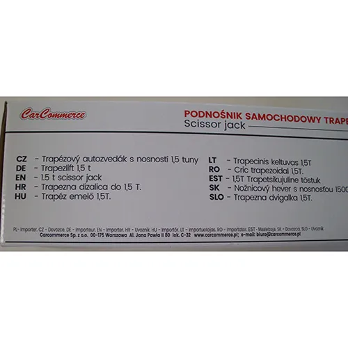 CARCOMMERCE - Scissor jack
