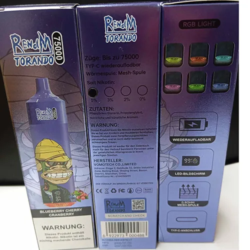 RENdM TORANDO - Tigara electronica de unica folosinta