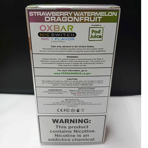 OXBAR - Tigara electronica de unica folosinta