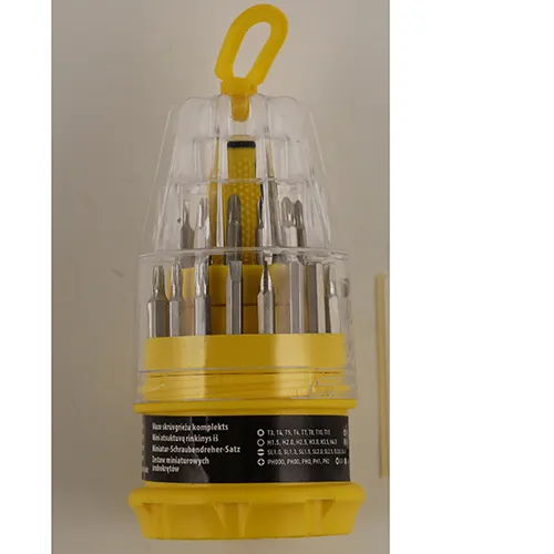 Set de șurubelnițe miniaturale cu 31 de piese.