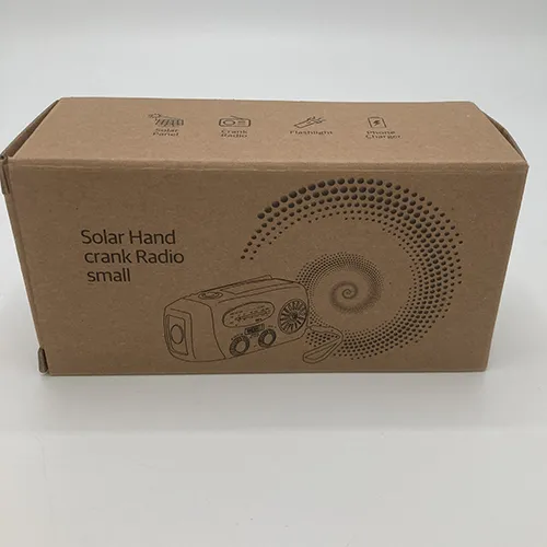 Radio de urgență operat de o pereche de butoane.