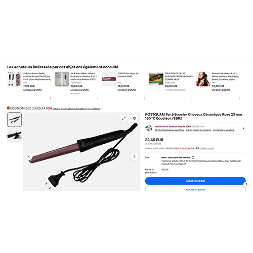 postQuam PROFESSIONAL - Ondulator de păr