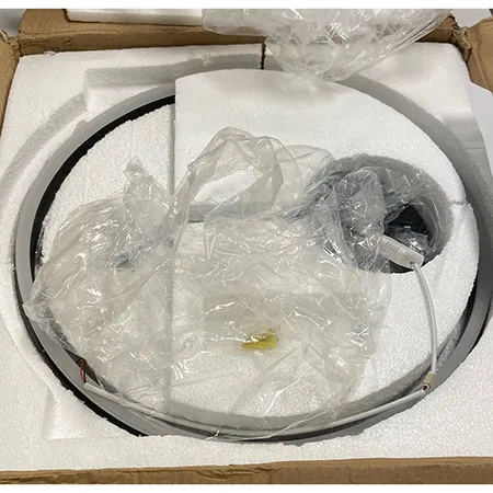 Lampă cu LED-uri de tavan negru, 50 cm. Produs vândut online, în special prin intermediul AliExpress (identificator unic: 1005007995480474).