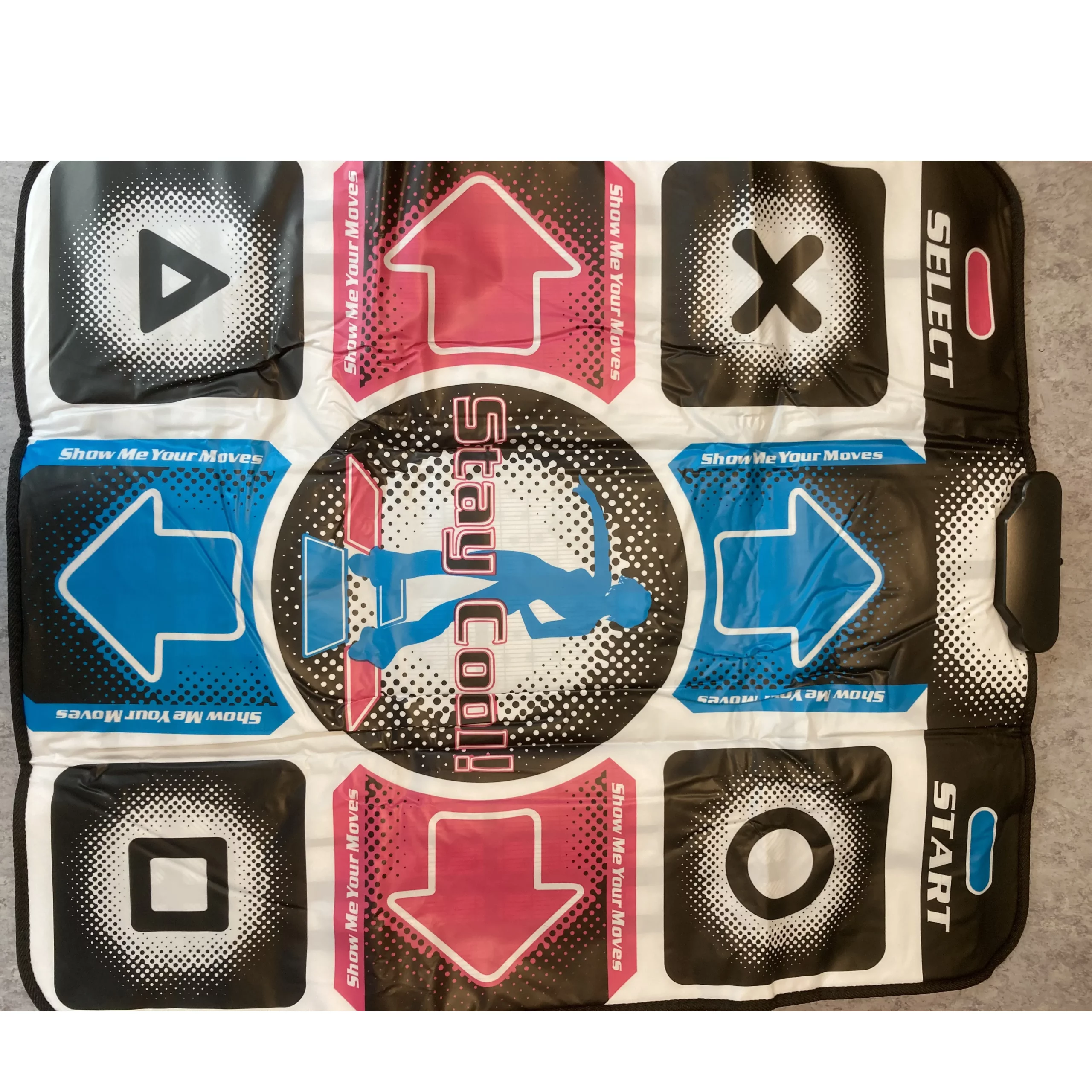 Joc de dans electric mat. Produs vândut online, în special prin intermediul Amazon (ASIN: B08GG4QCN9).