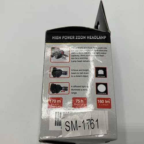 Far negru din plastic dur cu curea textilă. Produs vândut online, în special prin intermediul Garderoben.se.