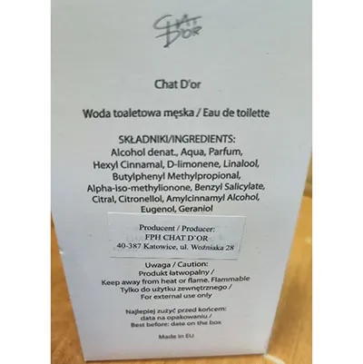 CHAT D´OR - Apă de toaletă