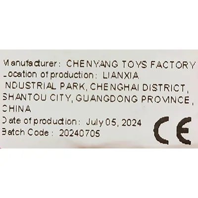 Megafon de jucărie roșie. Produs vândut online, în special prin intermediul Temu.