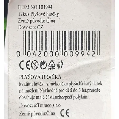 Jucărie moale în formă de panda cu o ceașcă de aspirație.