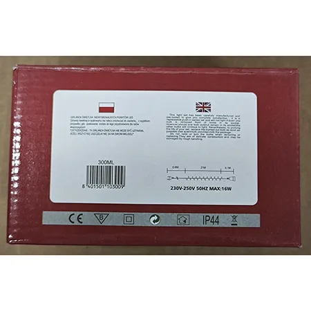 Lanț de iluminat destinat interconectării, care conține surse de lumină cu LED-uri neînlocuibile. Produsul include un dispozitiv pentru schimbarea modurilor de iluminare. Produs vândut online, în special prin intermediul www.inlea.sk.