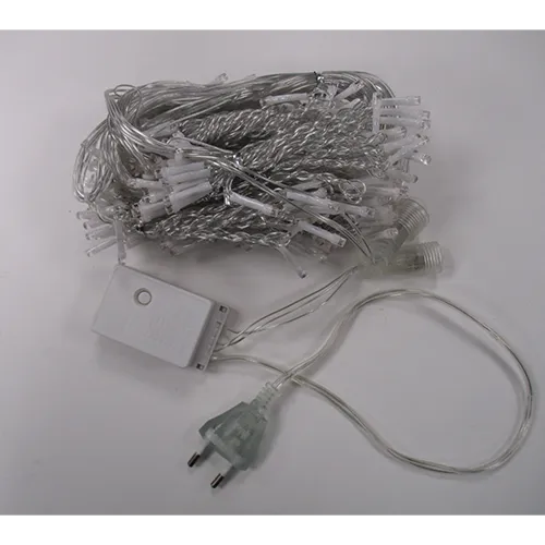 Lanț de iluminat cu descrierea comercială: 3x2 lumini mari de perdea - alb cald. Produs vândut online, în special prin intermediul AliExpress (identificatori unici de produs: 1005005492407907, 12000033434560208).