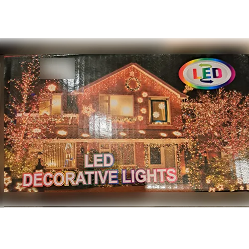 Lanț de iluminat cu lumini LED, destinat utilizării în exterior.